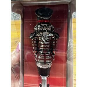 Epic bottle stopper positively plaid Nutcracker wine bottle accessory Jeweled